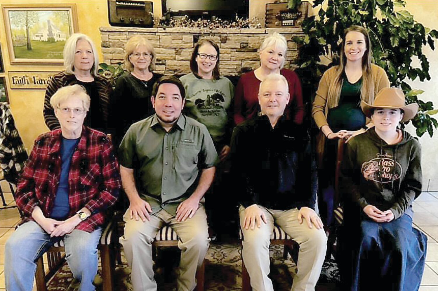 Wilder Day Committee 2023. Front row, from left: Debbie Ludwig, Nicholas Inman, Gene Loge and Sheena Mahan. Back row: Susie Choate, Connie Roberts, Calleen Jones, Kim Miller and Brittany Miller. Committee members not present: Clint Jackson, Blake Miller and Sue Fuge.